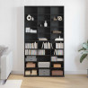Kabinet na płyty CD z półką Czarny Dąb 101 x 23 x 177,5 cm