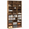 Kabinet na płyty CD z półką Stare drewno 101 x 23 x 177,5 cm
