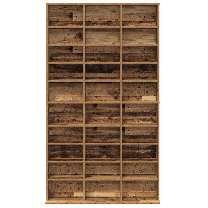 Kabinet na płyty CD z półką Stare drewno 101 x 23 x 177,5 cm
