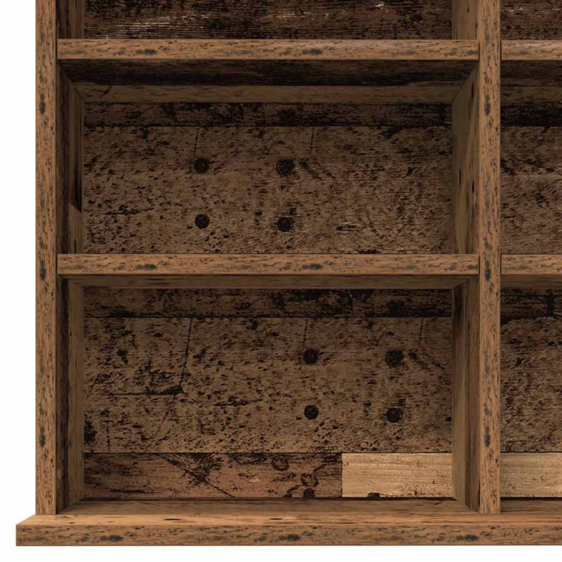 Kabinet na płyty CD z półką Stare drewno 101 x 23 x 177,5 cm
