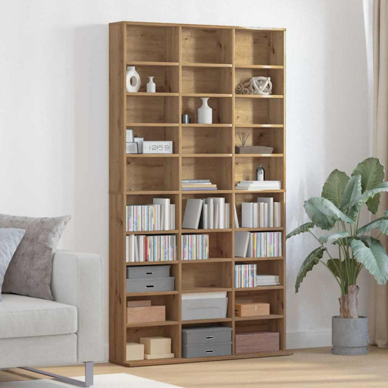 Kabinet na płyty CD Dąb rzemieślniczy 101 x 23 x 177,5 cm
