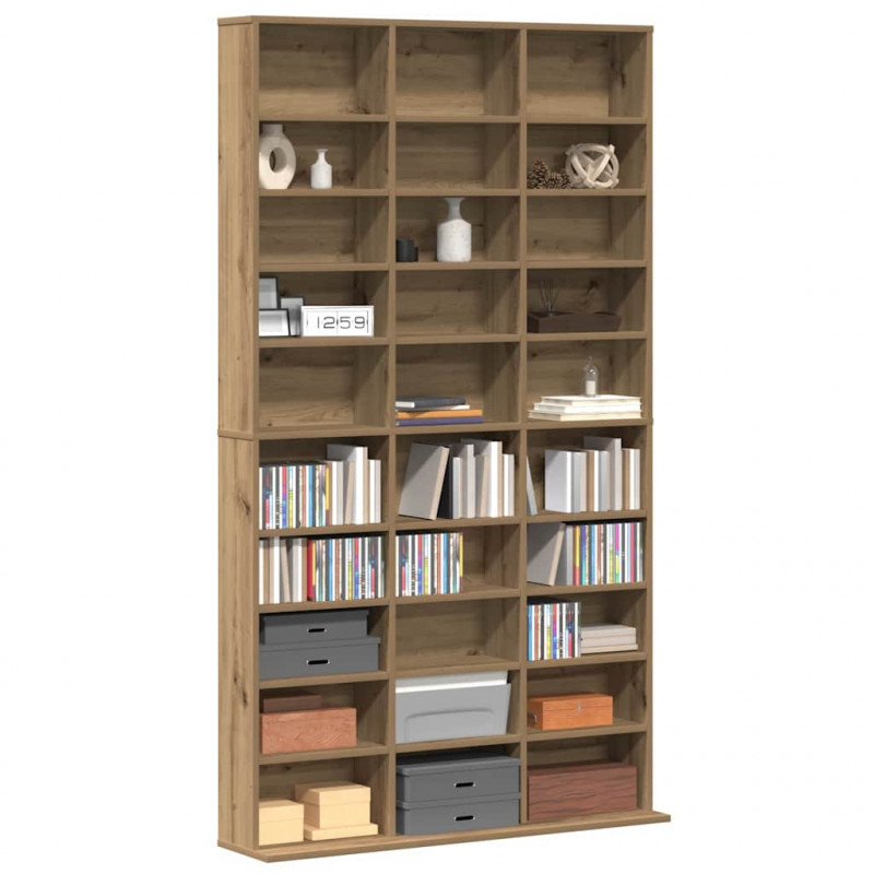 Kabinet na płyty CD Dąb rzemieślniczy 101 x 23 x 177,5 cm