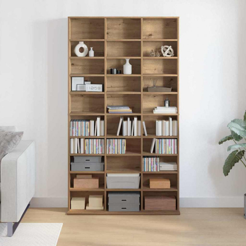 Kabinet na płyty CD Dąb rzemieślniczy 101 x 23 x 177,5 cm