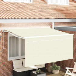 Markiza zwijana Kremowy 300 x 200 cm Poliester i aluminium
