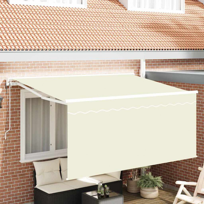 Markiza zwijana Kremowy 300 x 200 cm Poliester i aluminium