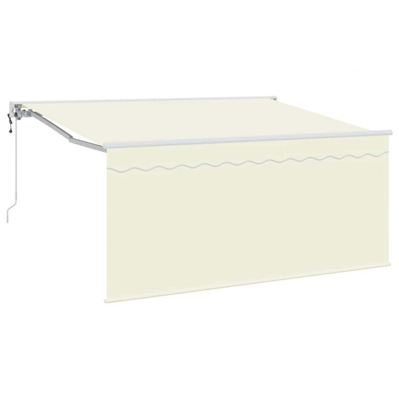 Markiza zwijana Kremowy 300 x 200 cm Poliester i aluminium