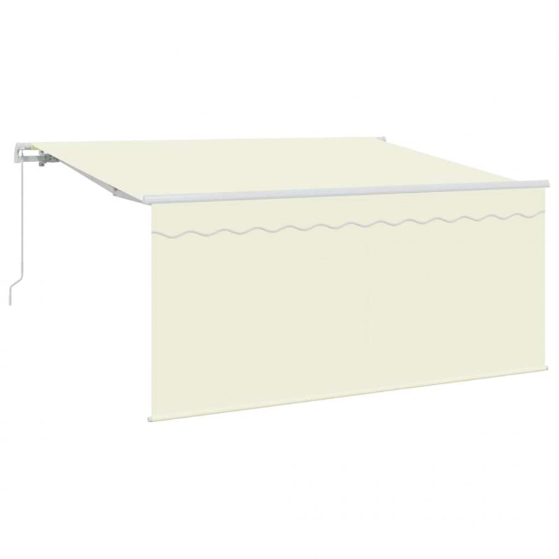 Markiza zwijana Kremowy 300 x 200 cm Poliester i aluminium