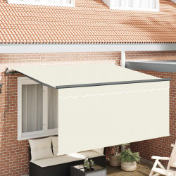 Markiza zwijana Kremowy 300 x 200 cm Poliester i aluminium