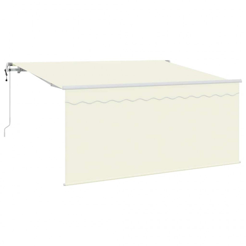 Markiza zwijana Kremowy 300 x 200 cm Poliester i aluminium