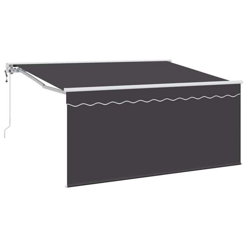 Markiza zwijana Antracyt 300 x 200 cm Poliester i aluminium