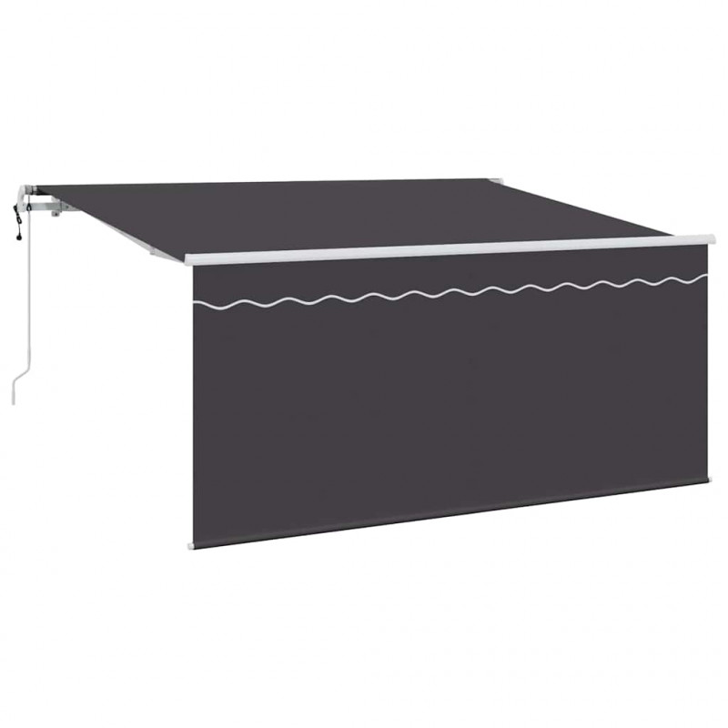 Markiza zwijana Antracyt 300 x 200 cm Poliester i aluminium