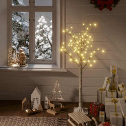 Wierzba z oświetleniem, 128 ciepłych białych LED, 1,2 m
