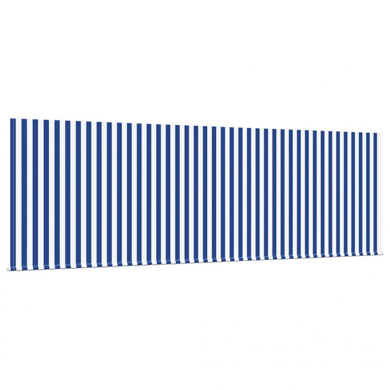 Markiza zwijana Paski Niebieski 350 x 200 cm tkanina