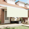 Markiza zwijana Kremowy 350 x 200 cm Poliester i aluminium