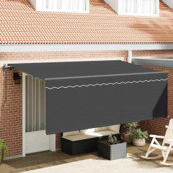 Markiza zwijana Antracyt 350 x 200 cm Poliester i aluminium