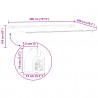 Markiza zwijana Żółty 400 x 200 cm tkanina
