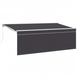 Markiza zwijana Antracyt 400 x 200 cm Poliester i aluminium