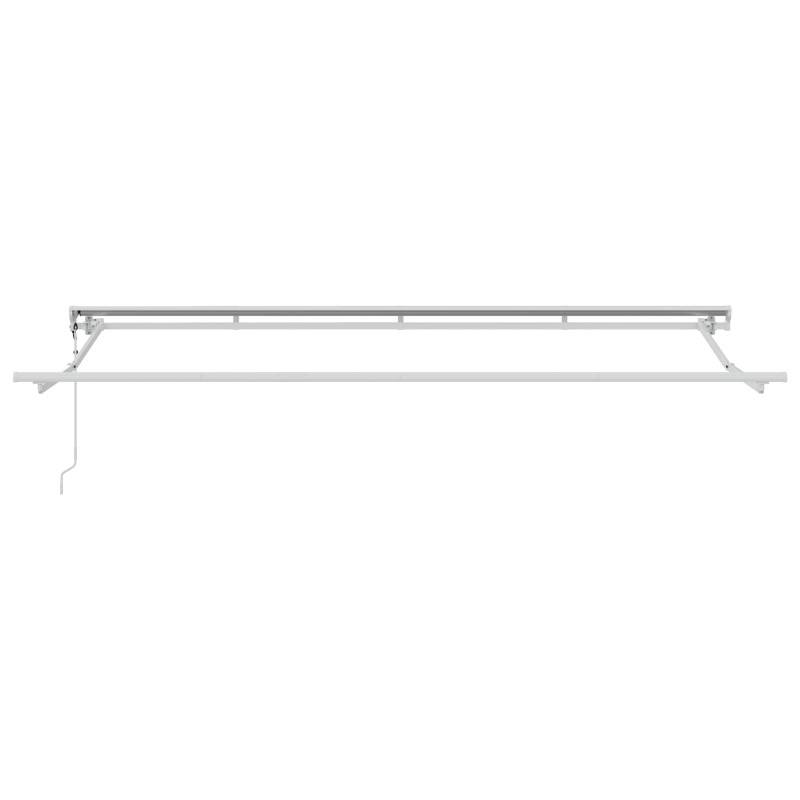 Markiza zwijana Antracyt 400 x 200 cm Poliester i aluminium