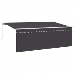 Markiza zwijana Antracyt 400 x 200 cm Poliester i aluminium