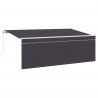 Markiza zwijana Antracyt 400 x 200 cm Poliester i aluminium