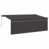 Markiza zwijana Antracyt 400 x 200 cm Poliester i aluminium