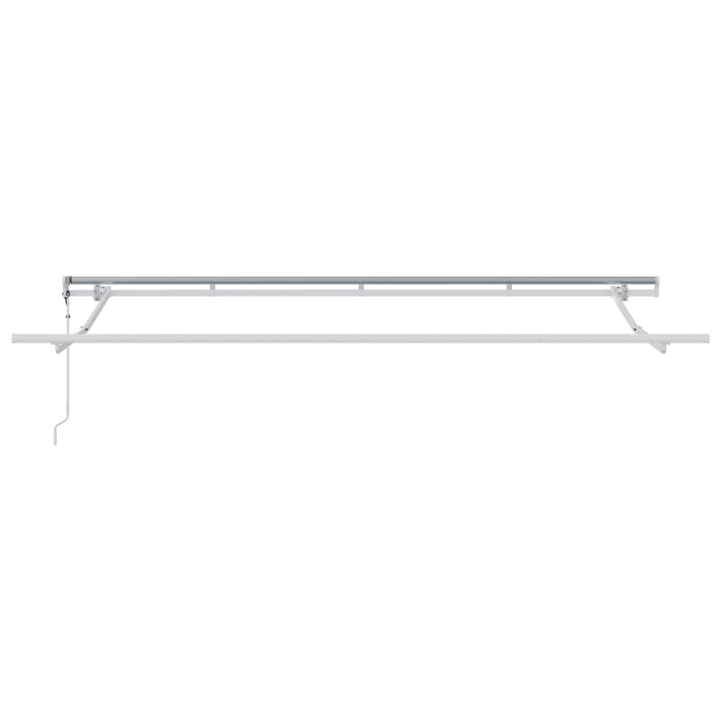 Markiza zwijana Antracyt 400 x 200 cm Poliester i aluminium