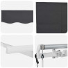 Markiza zwijana Antracyt 400 x 200 cm Poliester i aluminium