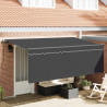 Markiza zwijana Antracyt 400 x 200 cm Poliester i aluminium