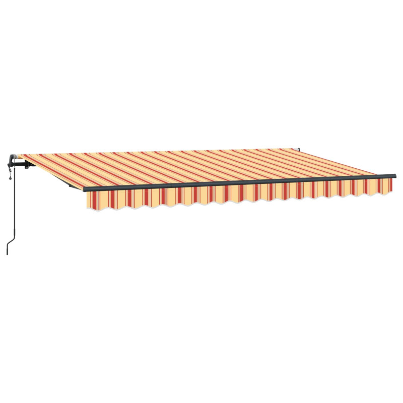 Markiza zwijana Żółty 400 x 200 cm tkanina