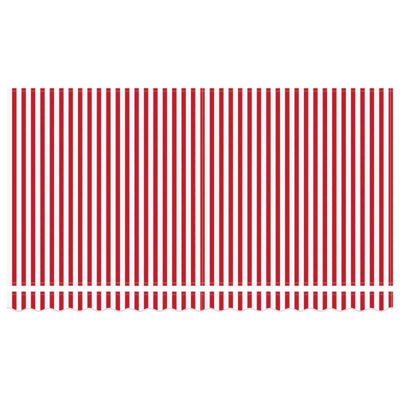 Markiza zwijana Czerwony 400 x 200 cm tkanina