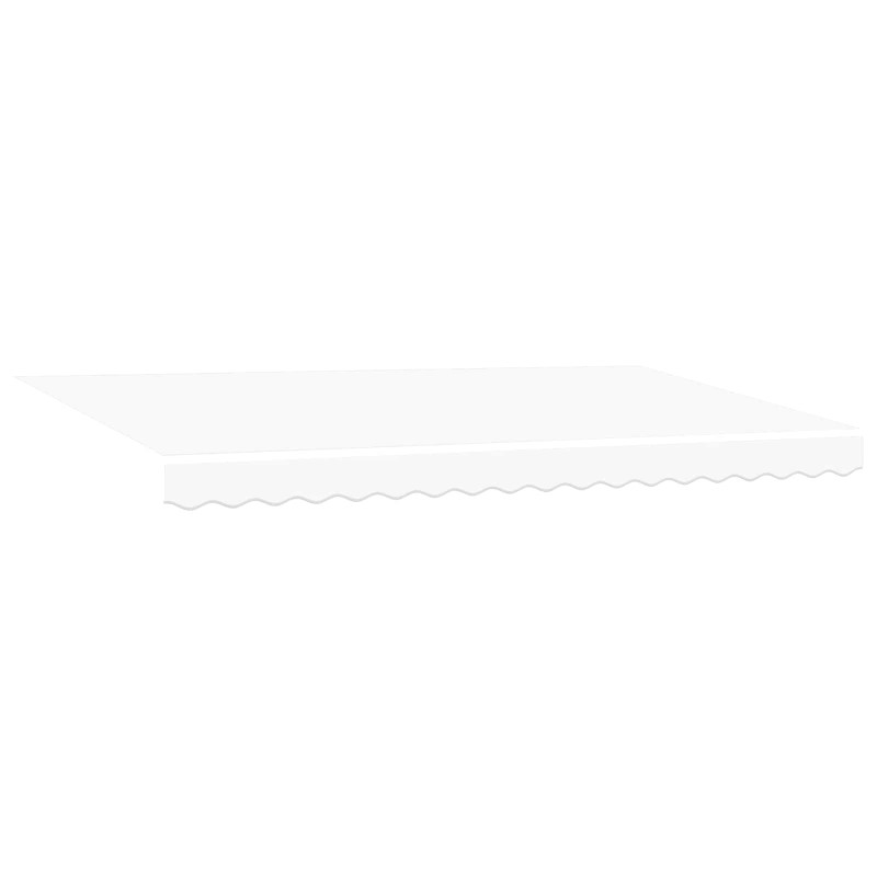 Markiza zwijana Biały 400 x 200 cm tkanina