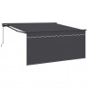Markiza zwijana Antracyt 300 x 250 cm Poliester i aluminium