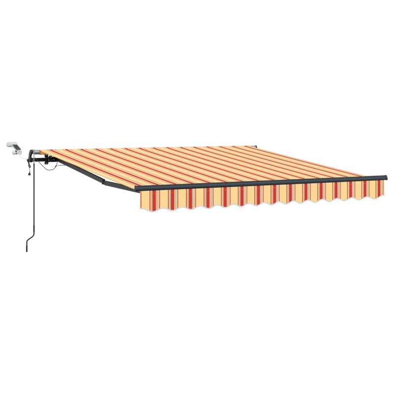 Tkanina Zadaszenia Żółty i pomarańczowy 300 x 250 cm Poliester