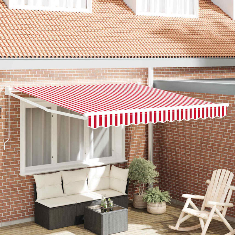 Markiza zwijana Czerwony i Biały 300 x 250 cm