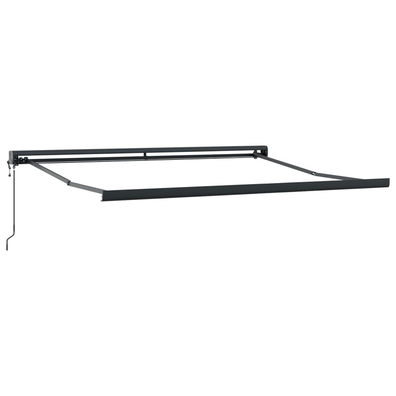 Markiza Czerwony i Biały 300 x 250 cm Poliester i aluminium