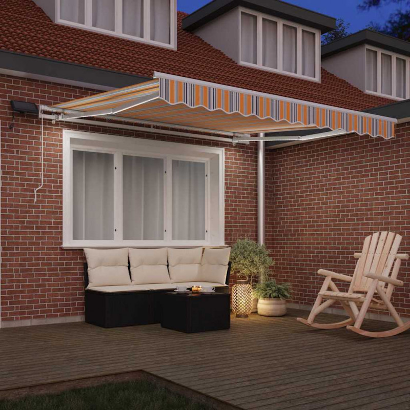 Markiza zwijana Wielokolorowe 300 x 250 cm Tkanina i Stal
