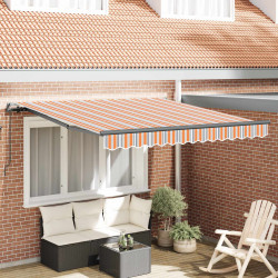 Markiza zwijana Wielokolorowe 300 x 250 cm Poliester i Stal