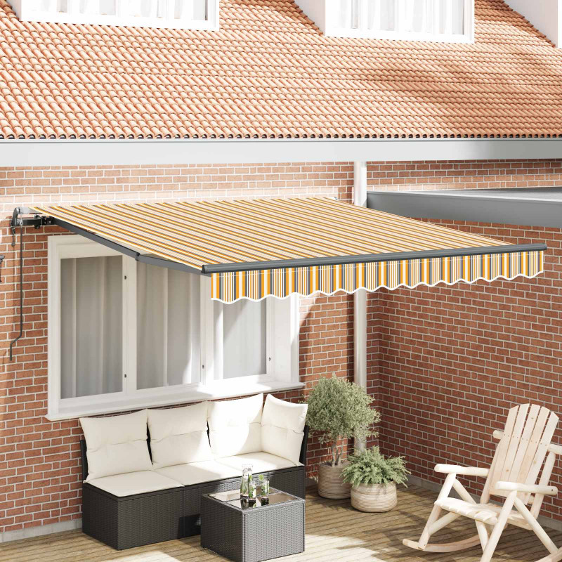 Markiza zwijana Wielokolorowe 300 x 250 cm Tkanina i aluminium