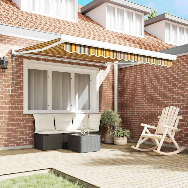 Markiza Wielokolorowe 300 x 250 x 165 cm Poliester i aluminium