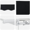 Markiza Czarny 300 x 250 x 165 cm Poliester