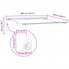 Markiza zwijana Czarny 300 x 250 cm Poliester i Stal