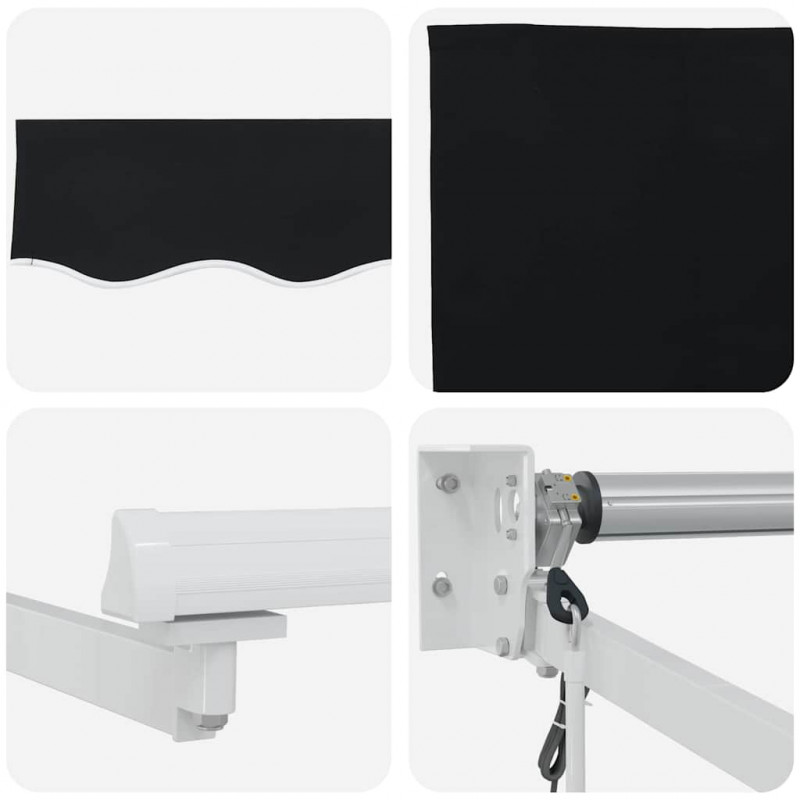 Markiza Czarny 300 x 250 x 165 cm Poliester
