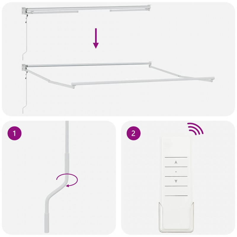 Markiza Czarny 300 x 250 x 165 cm Poliester