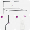 Markiza Czarny 300 x 250 x 165 cm Poliester