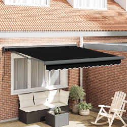 Markiza Czarny 300 x 250 x 165 cm Poliester i aluminium