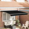 Markiza Czarny 300 x 250 x 165 cm Poliester i aluminium