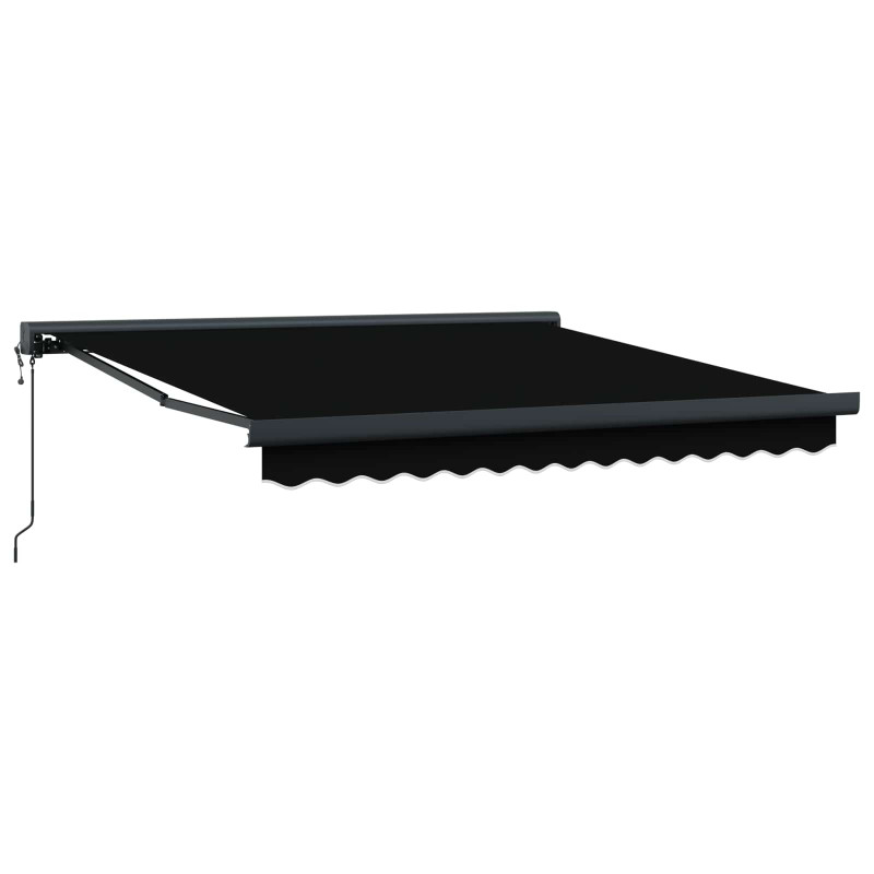 Markiza Czarny 300 x 250 x 165 cm Poliester i aluminium