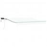 Markiza zwijana Ze LED Lights Biały 300 x 250 cm Tkanina i Stal