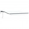 Markiza zwijana Ze LED Lights Biały 300 x 250 cm tkanina