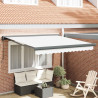 Markiza Biały 300 x 250 x 165 cm Poliester i aluminium